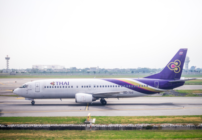 BKK Airport is a hub for Thai Airways International.